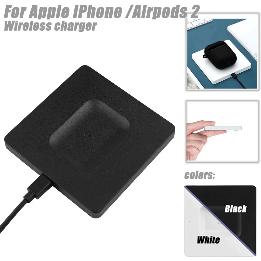 

Portable QI Wireless Fast Power Save Charger Charging Pad For iPhone/Airpod 2 Car Charger Phone Charge Quick Charge Charging