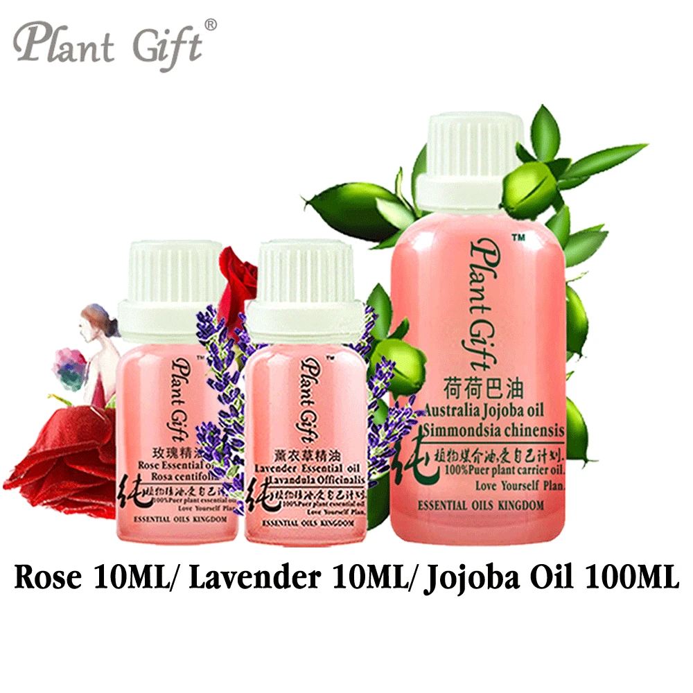 

Essential Oil Queen PURE For Anti Aging Anti Wrinkle Moisturizing Hydrating Whitening Rose / Lavender / Jojoba Oil 10ml