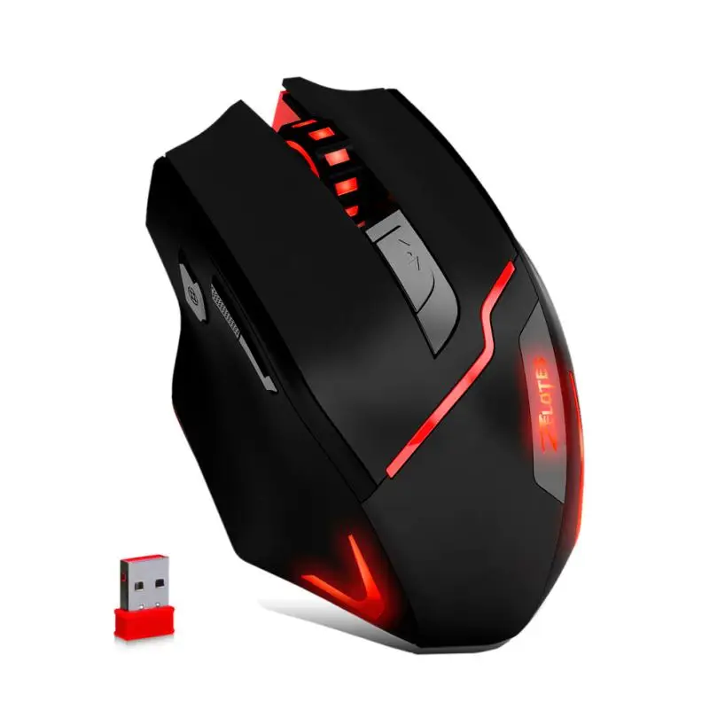Mouse Raton Professional ZELOTES Gaming Mouse 3200DPI Wired/Wireless