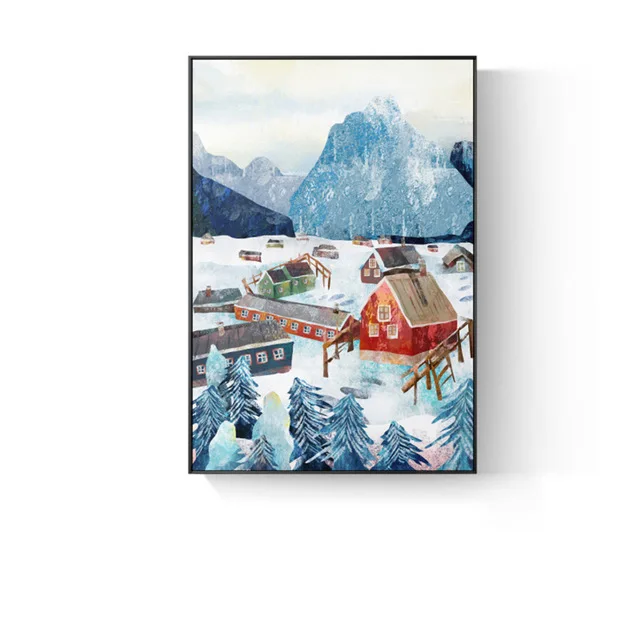 Fantastic-Children-s-Paradise-Canvas-Painting-Ice-World-Poster-Print-Wall-Art-Picture-For-Kids-Room.jpg_640x640