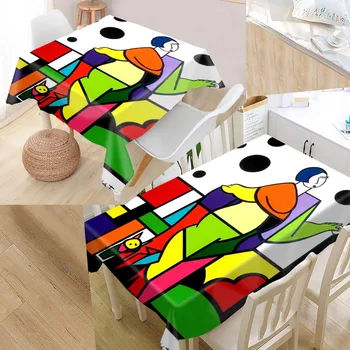 

Custom Virginia Benedicto Pattern Tablecloth Waterproof Oilproof Rectangular Home Textiles Wedding Tablecloth #W000789K