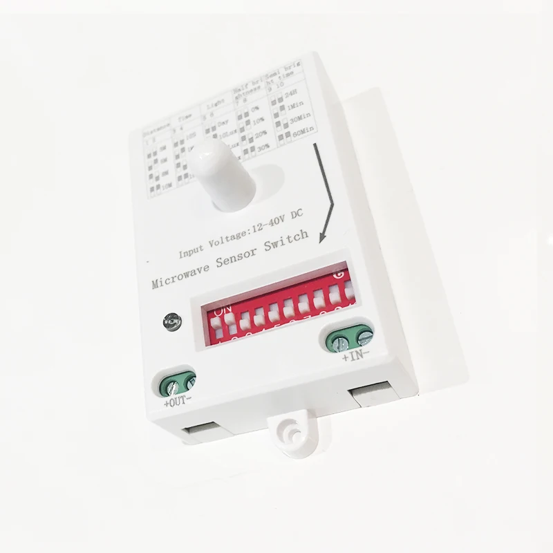 Time delay Adjustable Dimming microwave sensor Ceiling Lamp installed inductive sensor  microwave sensor light switch DC12-40V (10)