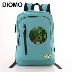 DIOMO Riverdal водостойкие рюкзак для ноутбука для подростков обувь девочек мальчиков детская bookbag Мода bagpack для мужчин Дорожная сумка