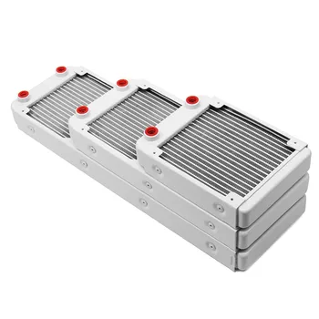 

Aluminum 120mm 240mm Water Cooling Computer Radiator 18 Pipe Computer Water Discharge Heat Dissipation Cooling Radiator