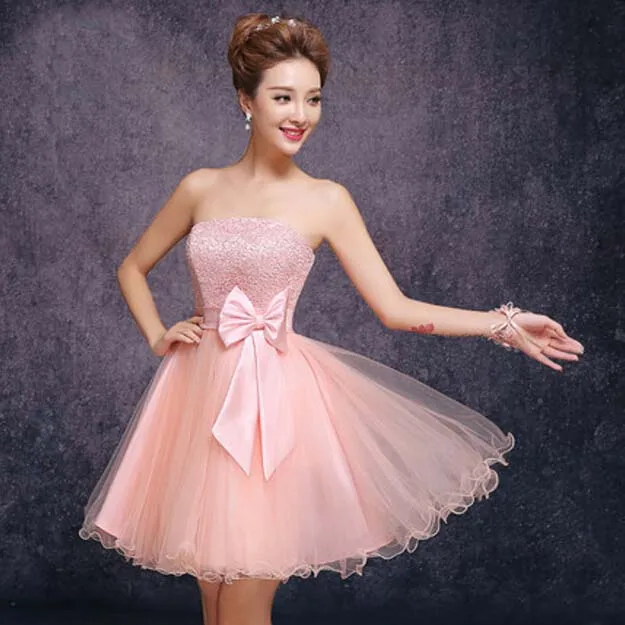 Short Strapless Prom Dresses