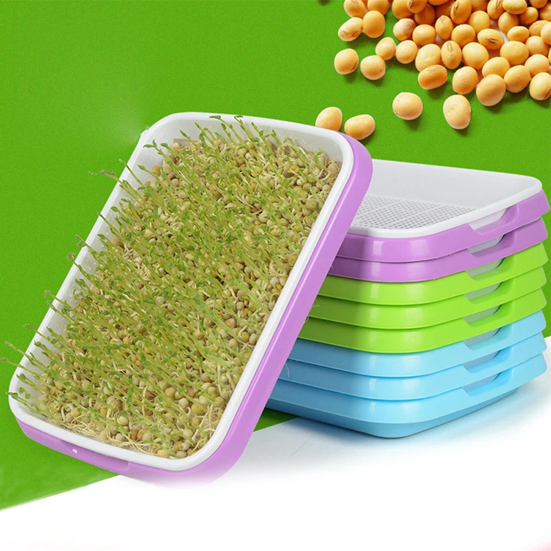 

Hydroponics Seed Germination Tray Seedling Tray Sprout Plate Grow Nursery Pots Tray Vegetable Seedling Pot Plastic Nursery Tray