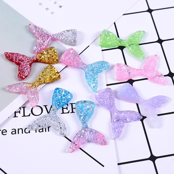 

10Pcs Mermaid Tail Charms Addition Sprinkles Slime Filler for Fluffy Mud Toys Slime Supplies Accessories Clay DIY Slime Kit