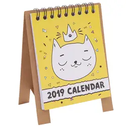 2019 новогодний календарь Kawaii мультфильм свинья кошка креативный стол вертикальный бумажный органайзер мульти-Функция Расписание хранения