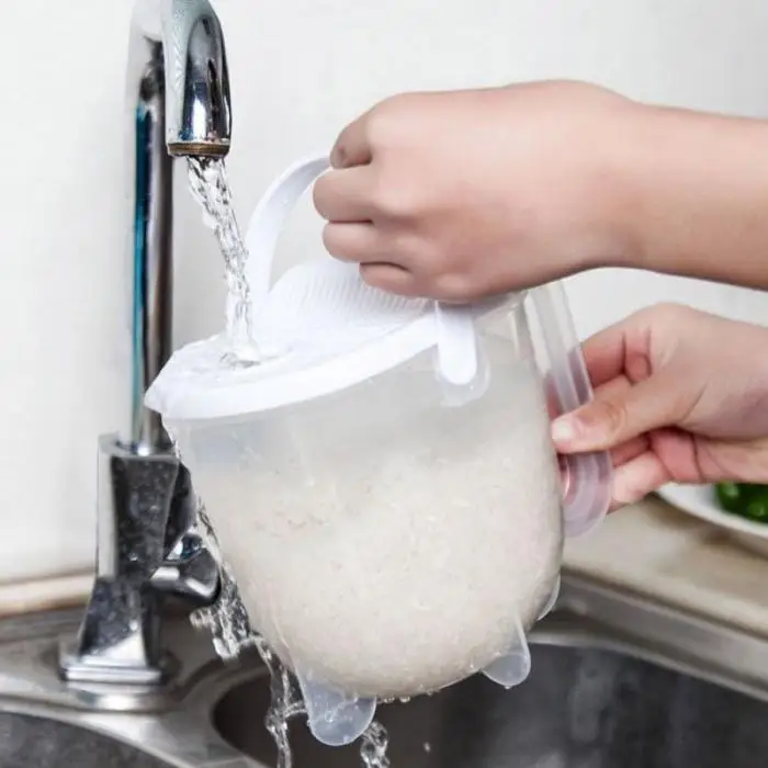 Распродажа, кухонный аксессуар удобный кухонный пластиковый чистящий рисовый сито без рук кухонный инструмент для очистки риса
