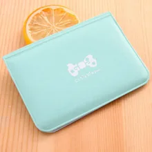 Sweet Bow Letter Printed Credit Card Holder Women Girls PU Leather Business ID Card Solid Wallet Bag tarjetero 2019 Fashion