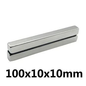 

1PC 100mm x 10mm x 10mm Strong Powerful Block Square Magnet Craft Model Rare Earth 100*10*10Neodymium Permanent Magnet 100x10x10