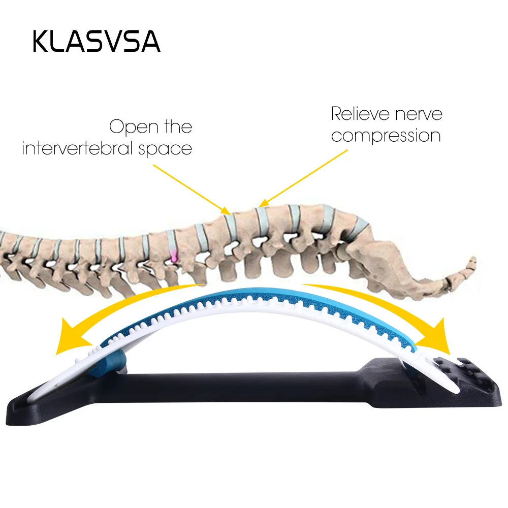 KLASVSA подтяжки для спины, Волшебная Акупунктура для талии, поясничная поддержка, массажер для позвоночника, расслабляющий, облегчающий боль, хиропрактический уход за костями