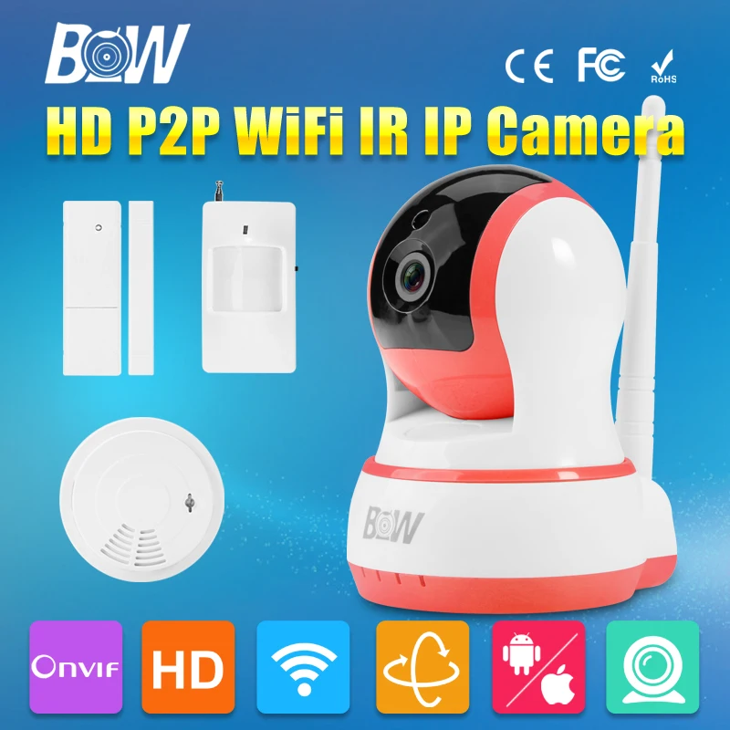 720P HD IP font b Camera b font P2P Rotatable Smart Security CCTV Wireless Wifi Audio