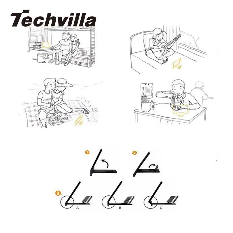 Techvilla 3D фильм экран увеличитель лупа HD проектор портативный складной стенд