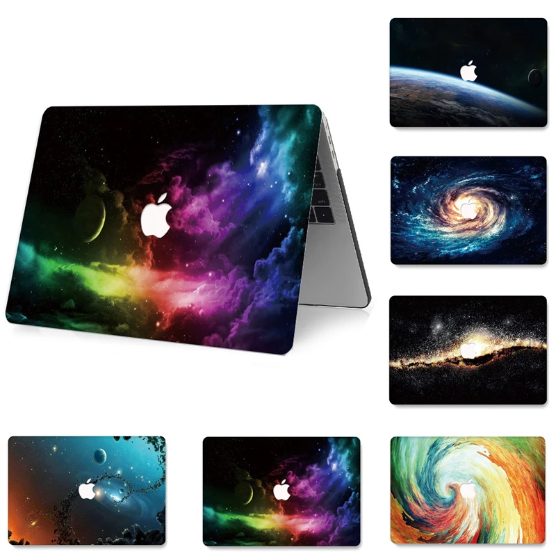 

For MacBooK Air Pro 11 13 Retina 12 13 15 Pro Cover Painted PVC Protective Case for 2018 Air 13 A1287 A1466 A1706 Laptop Case