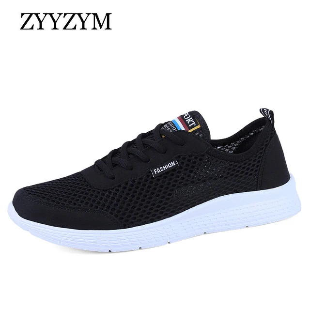 US $5.93 ZYYZYM Men Shoes Summer Fashion Sneakers Breathable Mesh Casual Shoes Couple Lover Lace up Mens Mes