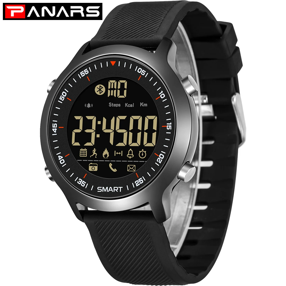 SYNOKE Digital Smart Watch Men Pedometers Message Reminder Sport Waterproof Watch Bluetooth Wrist Watches for iOS Android