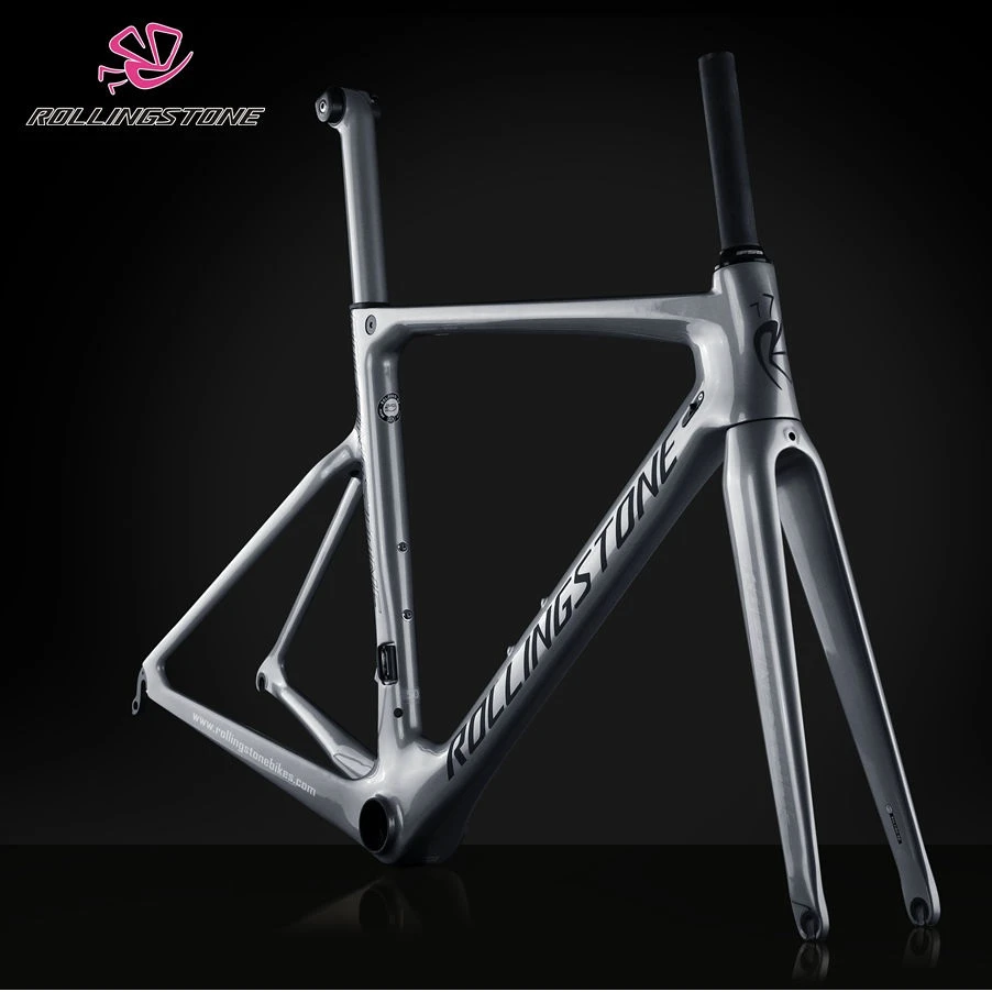 ROLLING STONE FINDER UCI Fahrrad Rahmen Carbon Rennrad Aero Frameset  Chameleon Silber farbe 45cm 47cm 50cm 52cm|Bicycle Frame| - AliExpress