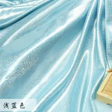 Флуоресцентная Лазерная эластичная трикотажная цветная блестящая ткань для сцены, свадьбы, декоративная ткань для шитья кукол telas tissu 150 см* 50 см