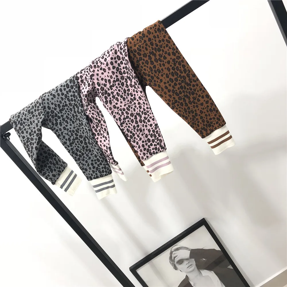 

2019 wholesale baby girls leopard leggings spring new baby kids girls leggings 2-7 years