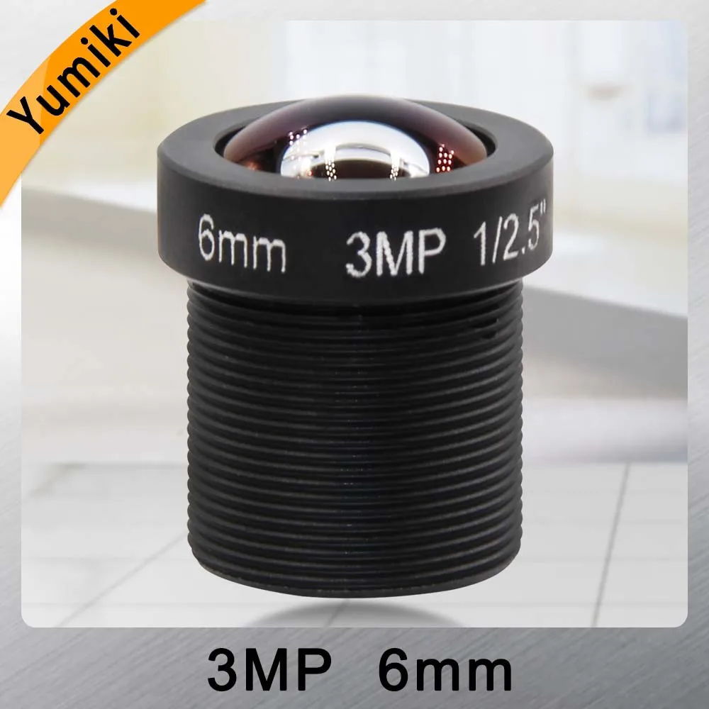  Yumiki 3.0Megpixel M12 MTV 6mm 3MP HD CCTV Camera Lens IR HD Security Camera Lens Fixed Iris - 32960875967
