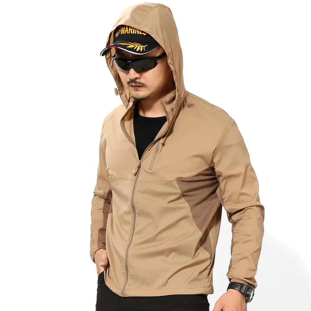 Summer Spring Waterproof Tactical Military Jacket Thin Jackets Men