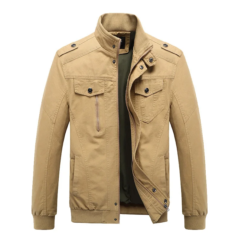 2018 Для мужчин Повседневное военный куртка 6XL плюс Размеры Мода хлопок Тактический пальто для мужской сплошной осень-зима тонкий пальто