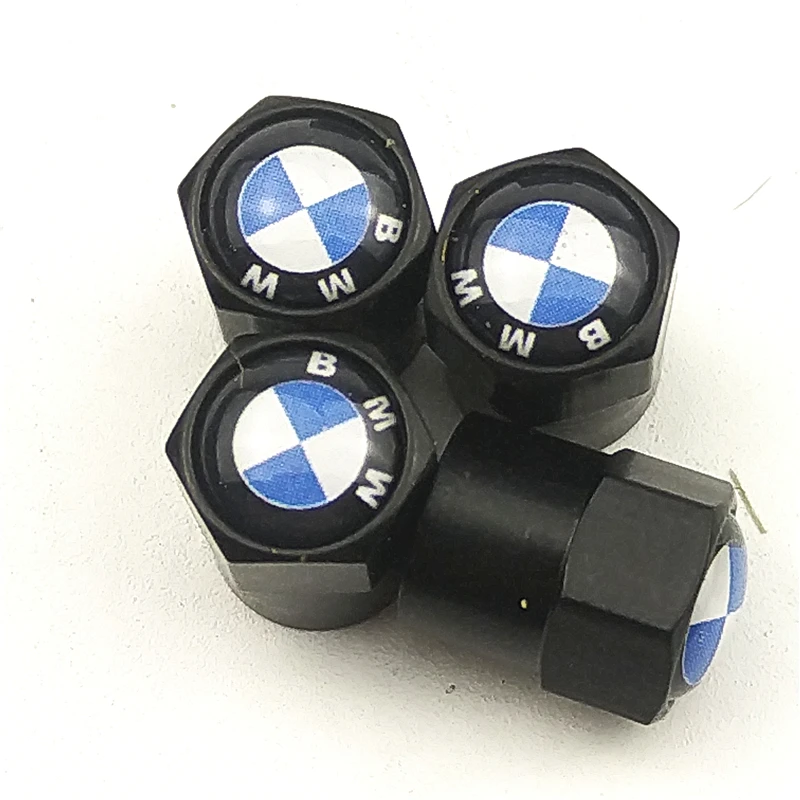 

4Piece/set black Sport CAR Styling Auto Accessories Car Wheel Tire Valve Caps Case for bmw E46 E39 AUDI VW SKODA Motors