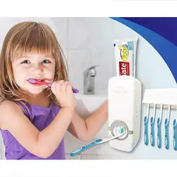 Автоматический зубной щетки держатель Зубная паста диспенсер с держателем зубная щетка настенный держатель для ванной комнаты Аксессуары