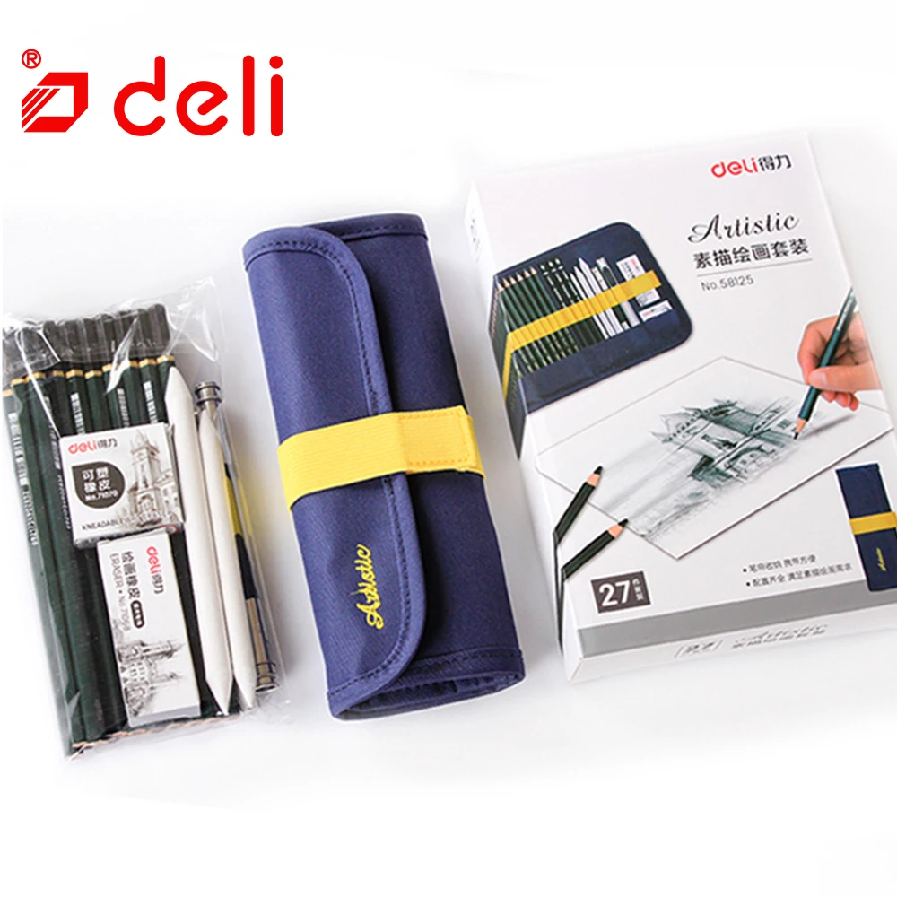 Deli 27 шт./компл. Художественный набор профессиональный художественный Рисунок