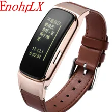 EnohpLX Smart Bluetooth телефон Напульсники браслет наушников для IOS и Android с сердечного ритма артериального давления и кислорода
