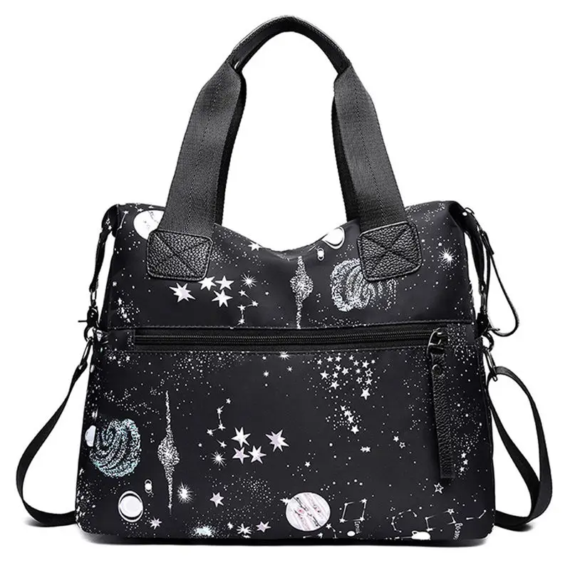 Fashion Women Oxford Cloth Starry Pattern Travel Shoulder Bag Hand Bag Mummy Bag bolso mujer sac a main torebki damskie 40AP1115
