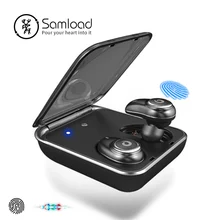 Samнагрузки I7PLUS Беспроводные Bluetooth 5,0 наушники бизнес беспроводные наушники 3D стерео гарнитуры с блоком питания для iPhone 8 X