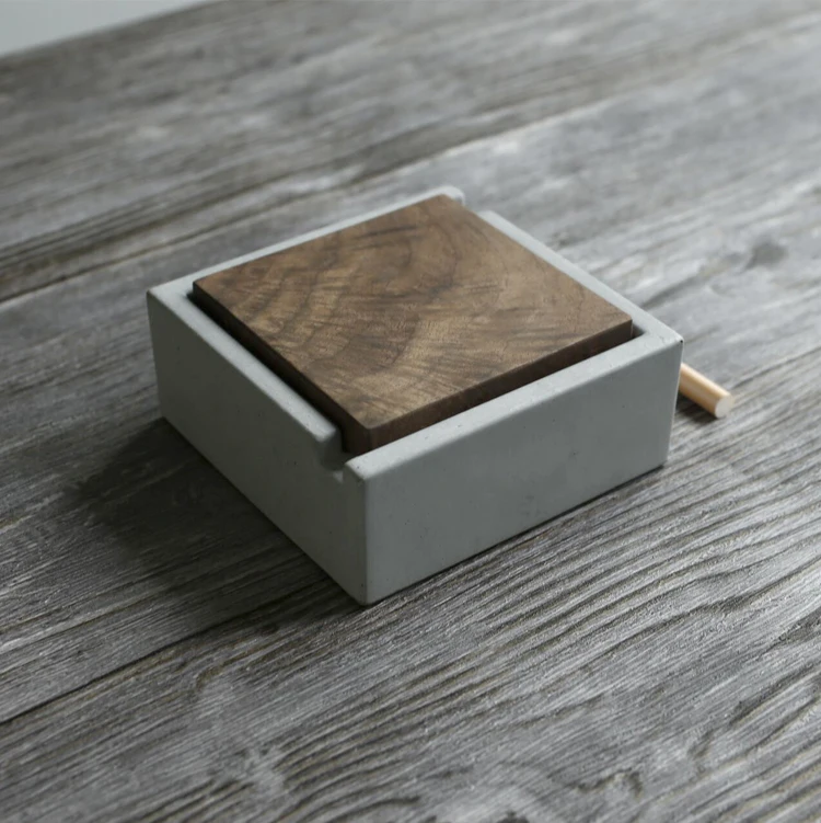 Cement ashtray Ashtray Cinzeiro Ash tray Ashtrays Concrete personality
