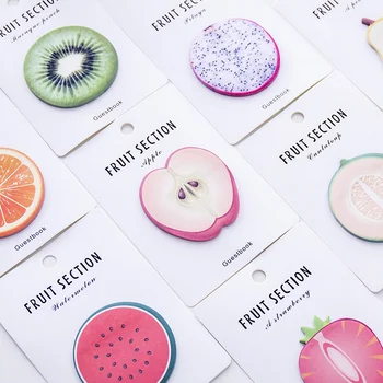 

1PC 30 Sheets Size 8.7*12.5cm Fresh Fruit Memo Pad Sticky Notes Notepad Paper Sticker Kids Students School Office Supply