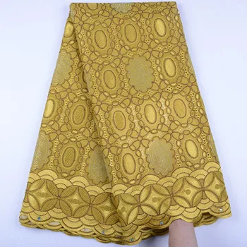 

Swiss Voile Lace 2019 Embroidery Mesh Lace With Stones African Lace Fabric Fashion Cotton Lace Fabric A1510