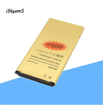 

iSkyamS 20pcs/lot 4350mAh EB-BG900BBE EB-BG900BBC Gold Battery For Samsung Galaxy S5 SV I9600 G900A G900P G900T G900V