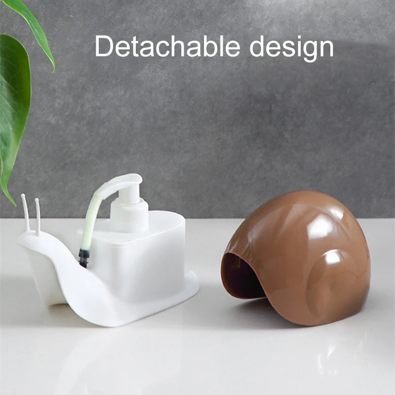 

soap dispenser Bathroom Shampoo Dispenser Snail Shape Hand Soap Liquid Shampoo Shower Container Botella de emulsion HTQ99
