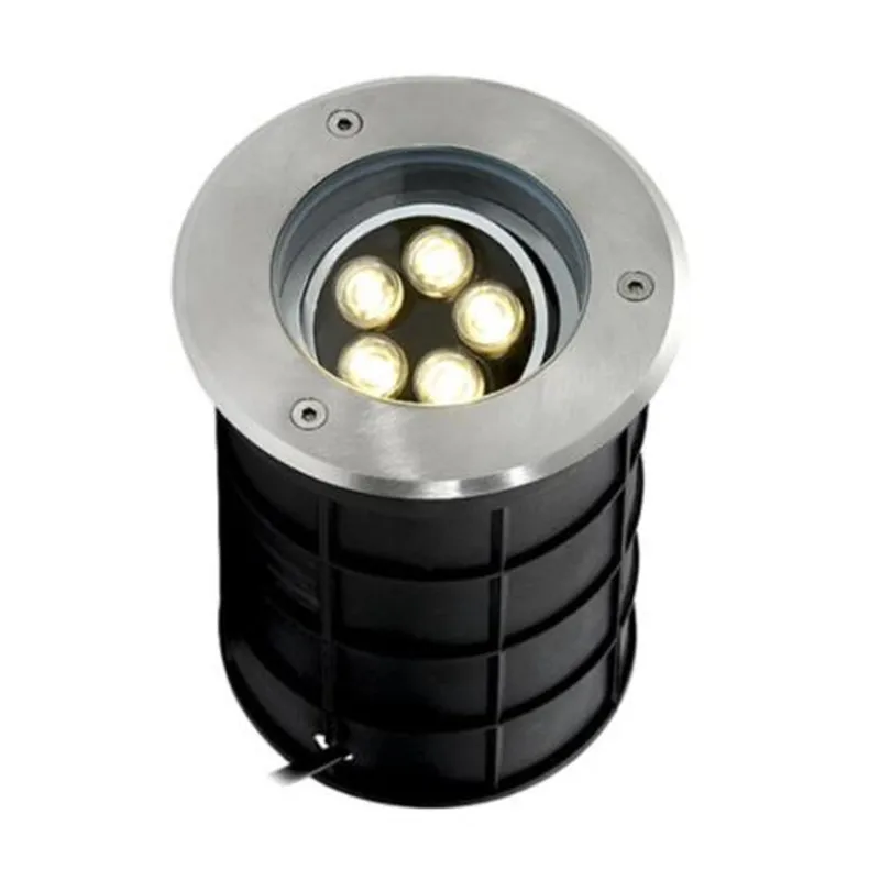 YRANK 10W 5x2W LED подземный свет Buriend Inground Наружное освещение AC85 265V DC12V IP68 прожектор
