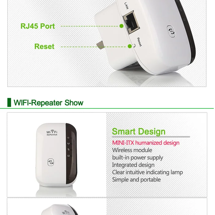 Беспроводной Wifi ретранслятор 300 Мбит/с 802.11n/b/g сеть Wifi расширитель сигнала Усилитель интернет антенна усилитель сигнала, повторитель Wifi