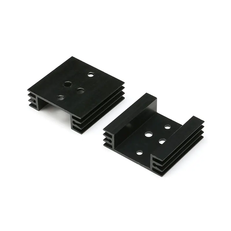 5 pcs 454514mm Heatsink Cooling Fin Radiator Cooler Aluminum Heat Sink for TO3 TO-3 Transistor 45X45X14mm (3)