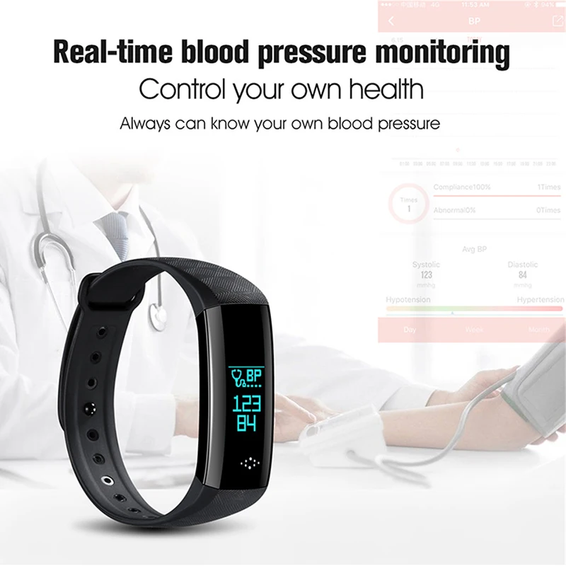 

OGEDA Women Smart Watch Blood Pressure Blood Oxygen Heart Rate Monitor Smart Fitness Bracelet Activity Tracker Support Running