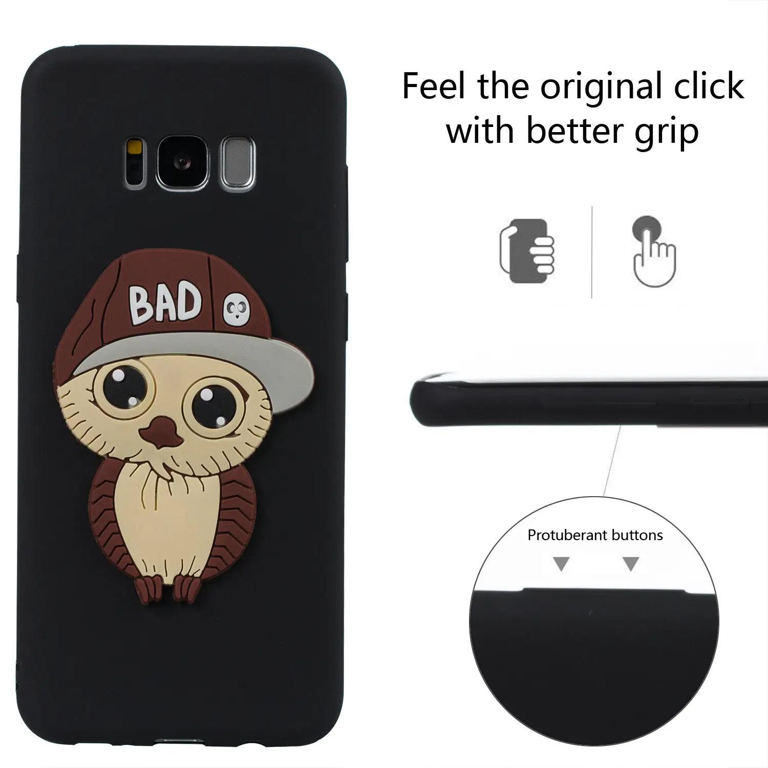 Для Samsung S8 plus с рисунком совы силиконовый мраморный чехол для телефона Galaxy