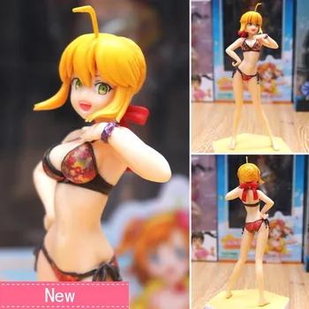 

Anime Fate Stay Night Saber Bikini Swimsuit Ver PVC Action Figure Collectible Model doll toy 16cm