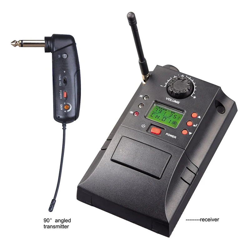 

E-gitarre UHF Professional PLL Wireless Guitar System for concert singing or stage show singing and voice pickup
