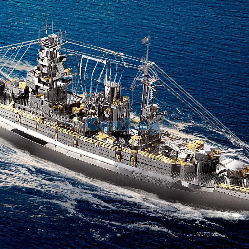 Piececool 2017 новые 3D металлические пазлы &quotNAGATO CLASS BATTLESHIP&quot наборы моделей DIY Забавные