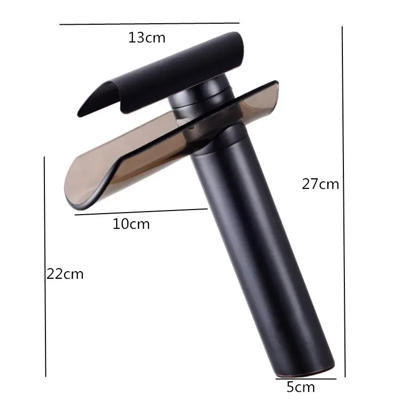 Смеситель для ванной комнаты, Твердый латунный стеклянный кран для ...