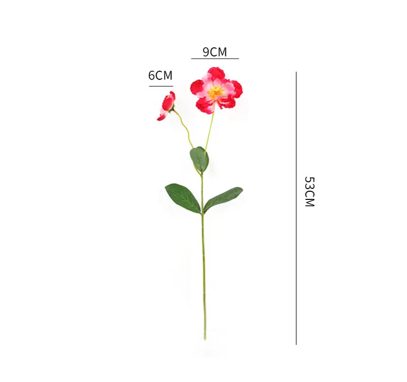 Erxiaobao красный японский Дикая роза Моделирование искусственных цветов искусственный цветок из шелка настенные композиции Свадебный домашний дом Декор