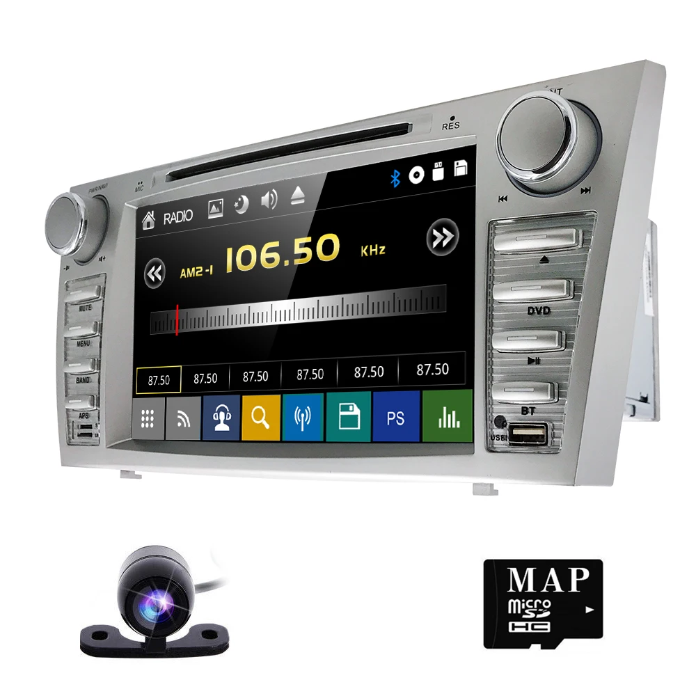 

Hizpo 8inch"AutoRadio 2Din Head Unit Car DVD For Toyota Camry 2007-2011 Aurion 2006 Multimedia GPS Audio Stereo NAVI Player USB