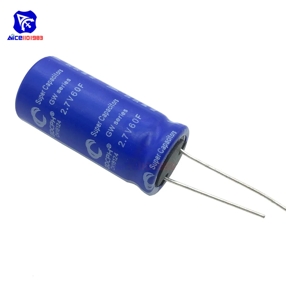 Ultracapacitor 2 7 в 60F 40*18 мм низкая ESR высокая частота сверх яркий конденсатор 2.7V60F 40x18 для